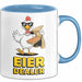 Huhn Tier Bauer Tasse Becher Geschenk Lustige Geschenkidee Spruch Eier Dealer Blau Trendation
