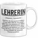 Unterricht Lehrer Wertschätzung Tasse Geschenk Lustige Geschenkidee Spruch Lehrerin Weiß Trendation