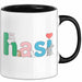Kaninchen Hase Tierliebhaber Tasse Geschenk Lustige Geschenkidee Spruch Hasi Schwarz Trendation