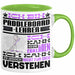 Paddelboard-Lehrer Geschenk Kaffee-Tasse Geschenkidee für Paddelboard-Lehrer Ich Bin Paddelboard-Lehrer Ich Kann Es Dir Erklären Jedoch Nicht Für Dich Verstehen Spruch Lustig Grün Trendation