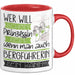 Bergführerin Tasse Geschenk Spruch Wer Will Schon Prinzessin Sein Wenn Man Auch Bergführerin Sein Kann Rot Trendation