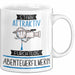 Abenteuerfilmerin Tasse Geschenk Becher Stark Attraktiv Furchtlos Abenteuerfilmerin Lustige Geschenkidee Weiß Trendation