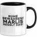 Marlis Tasse Ruhe Bewahren! Marlis Regelt Das! Geschenk Schwarz Trendation