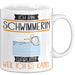 Schwimmerin Tasse Geschenk Ich Bin Schwimmerin Warum Weil Ich Es Kann Geschenkidee Geburtstag Weiß Trendation