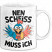Huhn Tier Bauer Tasse Becher Geschenk Lustige Geschenkidee Spruch Nen Scheiss Muss Ich Weiß Trendation