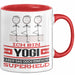 Yogi Geschenk Tasse Ich Bin Yogi Aber Sag Doch Einfach Superheld Lustige Geschenkdiee für Yogi Kaffee-Becher Rot Trendation