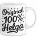 Helga Tasse Geschenk Original 100% Helga Geschenkidee Geburtstag Weiß Trendation