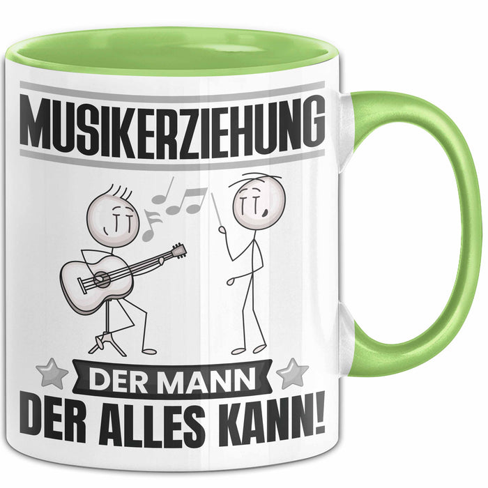Musikerziehung Tasse Geschenk für Musikerziehung Der Mann Der Alles Kann Geschenkidee zum Geburtstag Grün Trendation