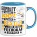 Wildtierfotograf Geschenk Lustiger Spruch für Wildtierfotograf Geschenkidee Bester Wildtierfotograf Der Welt Blau Trendation