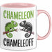 Chamäleon Tier Tasse Geschenk Chamäleon Chamäleoff Reptil Geschenkidee Lustig Rosa Trendation