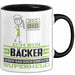 Bäcker Geschenk Tasse Ich Bin Bäcker Aber Sag Doch Einfach Superheld Lustige Geschenkdiee für Bäcker Kaffee-Becher Schwarz Trendation