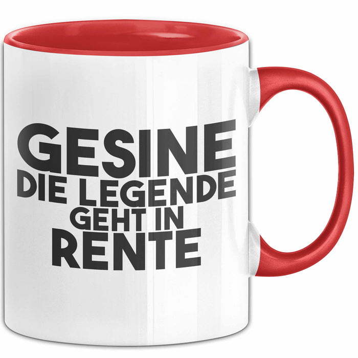 Gesine Tasse Gesine – Die Legende Geht In Rente Geschenk