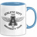 Sportabteilung Universitätsmannschaft Tasse Geschenk Lustige Geschenkidee Spruch Blau Trendation