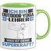 Outdoor-Yoga-Lehrer Tasse Geschenk für Outdoor-Yoga-Lehrer Geburtstag Lustiger Spruch Kaffee-Becher Was Ist Deine Superkraft Grün Trendation