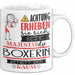 Boxerin Tasse Geschenk Lustiger Spruch Bitte Erheben Sie Sich Seine Majestät Die Boxerin Betritt Den Raum Weiß Trendation