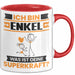 Enkel Tasse Geschenk für Enkel Geburtstag Lustiger Spruch Kaffee-Becher Was Ist Deine Superkraft Rot Trendation