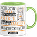 Musiktheoretikerin Geschenk Becher Tasse Gott Schuf Alle Menschen Gleich Nur Die Besten Durfeten Musiktheoretikerin Werden Geschenkidee Lustig Grün Trendation