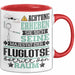 Fluglotse Geschenk Tasse Lustiger Spruch Erheben Sie Sich Der Fluglotse Betritt den Raum Rot Trendation