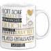 Pilates-Enthusiastin Geschenk Becher Tasse Gott Schuf Alle Menschen Gleich Nur Die Besten Durfeten Pilates-Enthusiastin Werden Geschenkidee Lustig Weiß Trendation