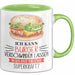 Burger-Liebhaber Tasse Geschenk Ich Kann Cheeseburger Verschwinden Lassen Was Ist Deine Superkraft Grün Trendation