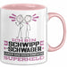 Schwippschwager Geschenk Tasse Ich Bin Schwippschwager Aber Sag Doch Einfach Superheld Lustige Geschenkdiee für Schwippschwager Kaffee-Becher Rosa Trendation