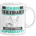 Tierliebhaber Tasse Geschenk für Tierliebhaber Geburtstag Lustiger Spruch Kaffee-Becher Was Ist Deine Superkraft Weiß Trendation