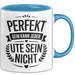Ute Tasse Geschenk Perfekt Sein Kann Jeder Geschenkidee Geburtstag Blau Trendation