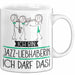 Geschenk für Jazz-Liebhaberin Tasse Lustige Geschenkidee Geburtstag Ich Bin Jazz-Liebhaberin Ich Darf Das Weiß Trendation