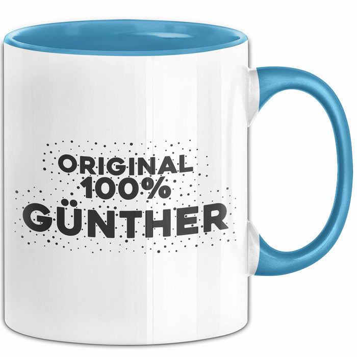 Guenther Tasse Original 100% Guenther Geschenk Blau Trendation