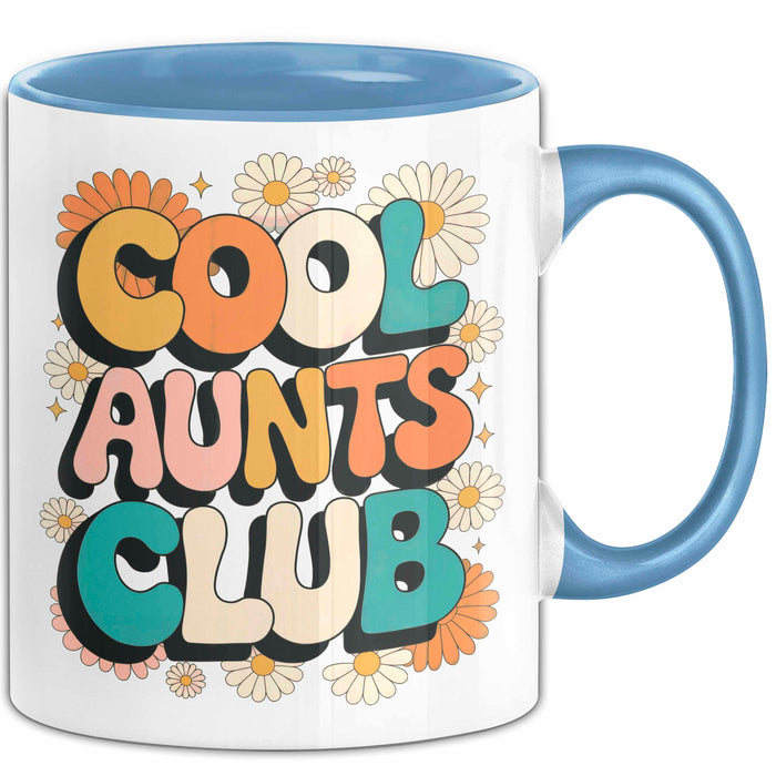 Tante Patentante Tasse Geschenk Lustige Geschenkidee Spruch Club Der Coolen Tanten Blau Trendation