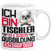 Tischler Ausbildung Tasse Geschenk Ich Bin Tischler In Der Ausbildung Ich Darf Das Geschenkidee Spruch Weiß Trendation