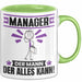 Manager Tasse Geschenk für Manager Der Mann Der Alles Kann Geschenkidee zum Geburtstag Grün Trendation