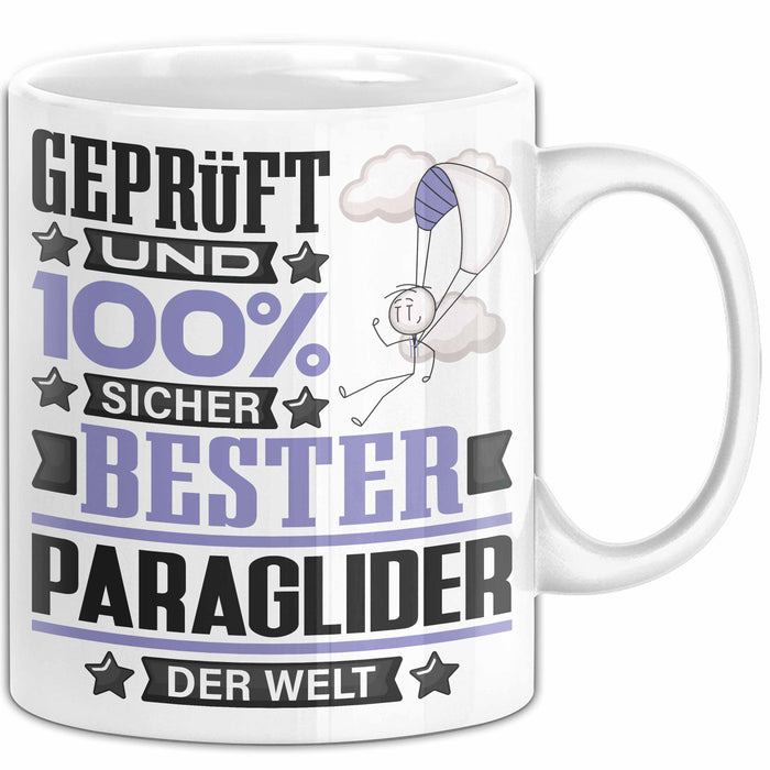 Paraglider Geschenk Lustiger Spruch für Paraglider Geschenkidee Bester Paraglider Der Welt Weiß Trendation
