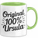 Ursula Tasse Geschenk Original 100% Ursula Geschenkidee Geburtstag Grün Trendation