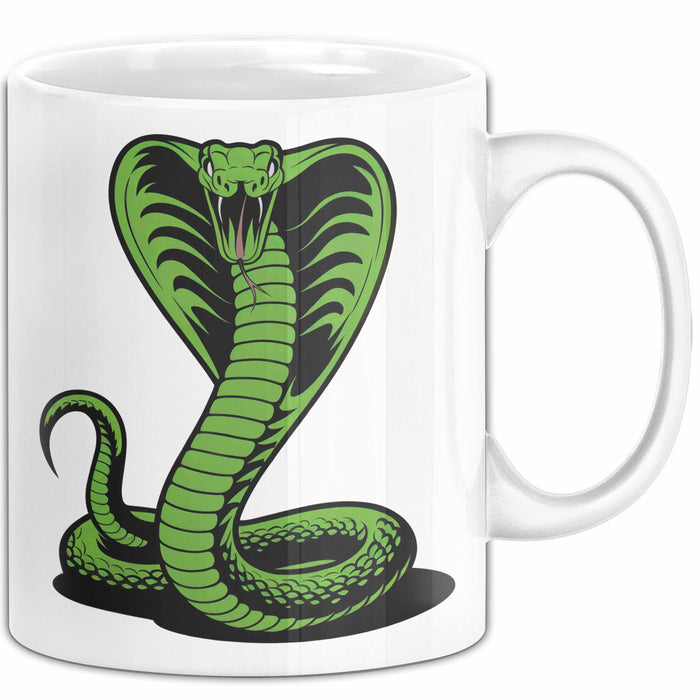 Reptil Schlange Tier Tasse Geschenk Lustige Geschenkidee Spruch Weiß Trendation