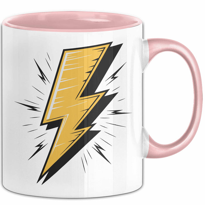 Elektriker Tasse Geschenkidee für Elektrotechniker Rosa Trendation