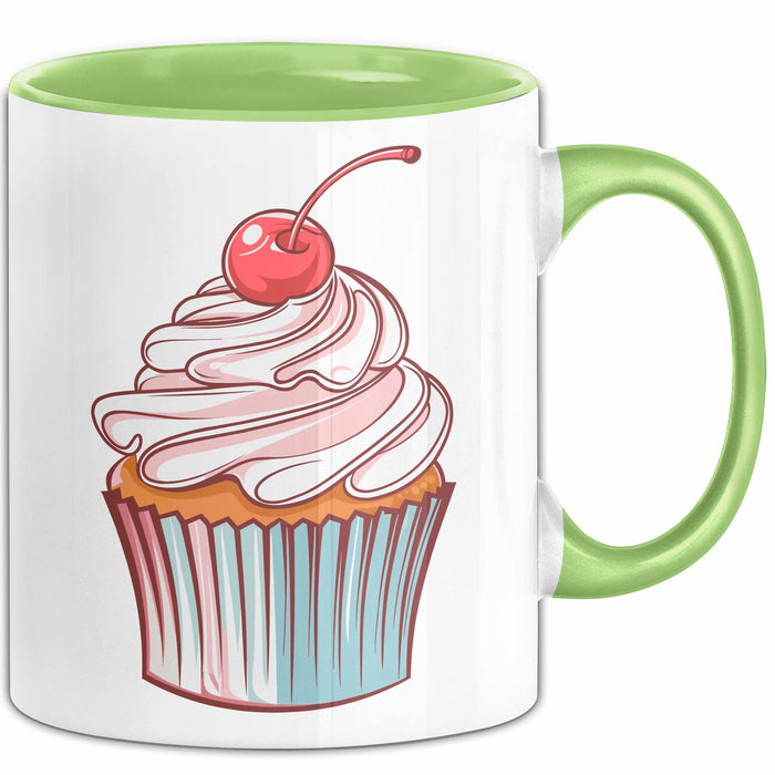 Bäcker Tasse Geschenkidee für Konditor und Dessertmacher Grün Trendation