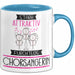 Chorsängerin Tasse Geschenk Becher Stark Attraktiv Furchtlos Chorsängerin Lustige Geschenkidee Blau Trendation