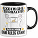 ExotischeTierhalter Tasse Geschenk für ExotischeTierhalter Der Mann Der Alles Kann Geschenkidee zum Geburtstag Schwarz Trendation