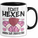 Stricken Tasse Geschenk Echte Hexen Haben Zwei Zauberstäbe Geschenkidee Strickerin Oma Becher Trendation