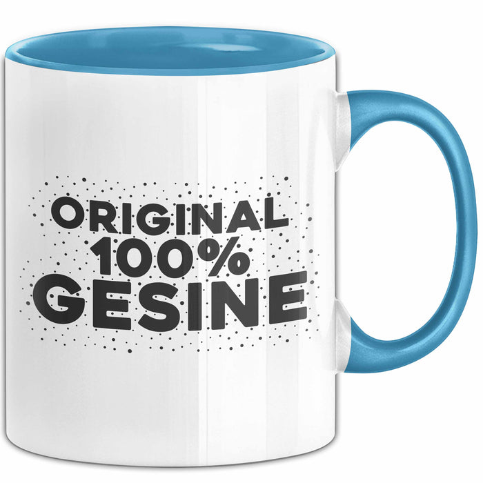 Gesine Tasse Original 100% Gesine Geschenk Blau Trendation