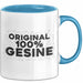 Gesine Tasse Original 100% Gesine Geschenk Blau Trendation