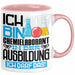 Chemielaborant Ausbildung Tasse Geschenk Ich Bin Chemielaborant In Der Ausbildung Ich Darf Das Geschenkidee Spruch Rosa Trendation