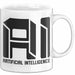 Ai Künstliche Intelligenz Tasse Geschenk Artificial Intelligence Geschenkidee Becher Weiß Trendation