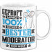 Moderator Geschenk Lustiger Spruch für Moderator Geschenkidee Bester Moderator Der Welt Weiß Trendation