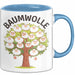 Schaf Tier Tasse Geschenk Baumwolle Geschenkidee Bauernhof Geschenkidee Lustig Blau Trendation
