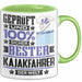 Kajakfahrer Geschenk Lustiger Spruch für Kajakfahrer Geschenkidee Bester Kajakfahrer Der Welt Grün Trendation