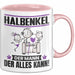 Halbenkel Tasse Geschenk für Halbenkel Der Mann Der Alles Kann Geschenkidee zum Geburtstag Rosa Trendation