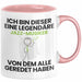 Jazz-Musiker Geschenk Tasse Lustige Geschenkidee Geburtstag für Jazz-Musiker Ich Bin Dieser Legendäre Jazz-Musiker Von Dem Alle Geredet Haben Kaffee-Becher Rosa Trendation
