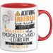 Paddelboard-Lehrerin Tasse Geschenk Lustiger Spruch Bitte Erheben Sie Sich Seine Majestät Die Paddelboard-Lehrerin Betritt Den Raum Rot Trendation